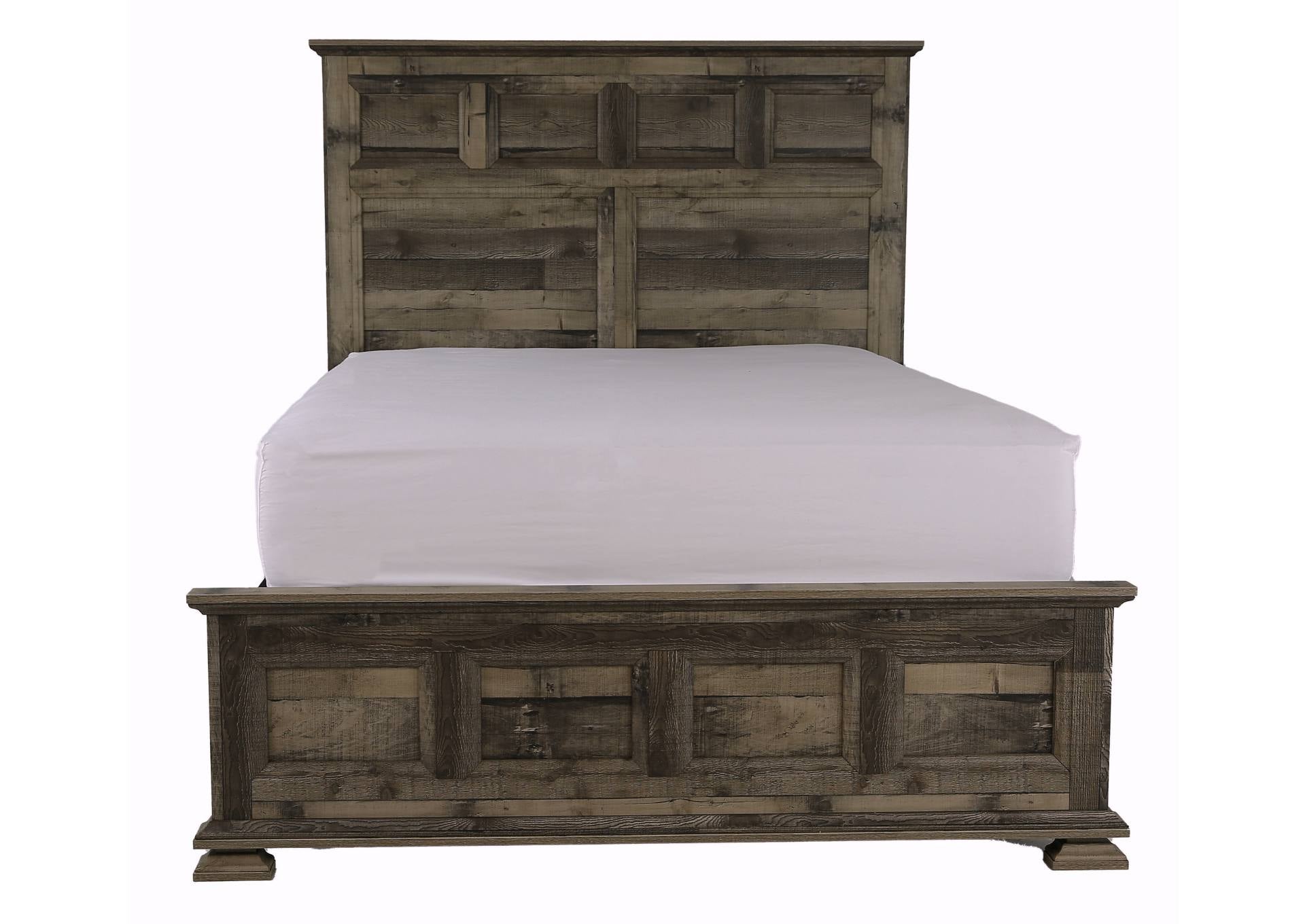 Mossberg Rustic Queen Bed - Grey