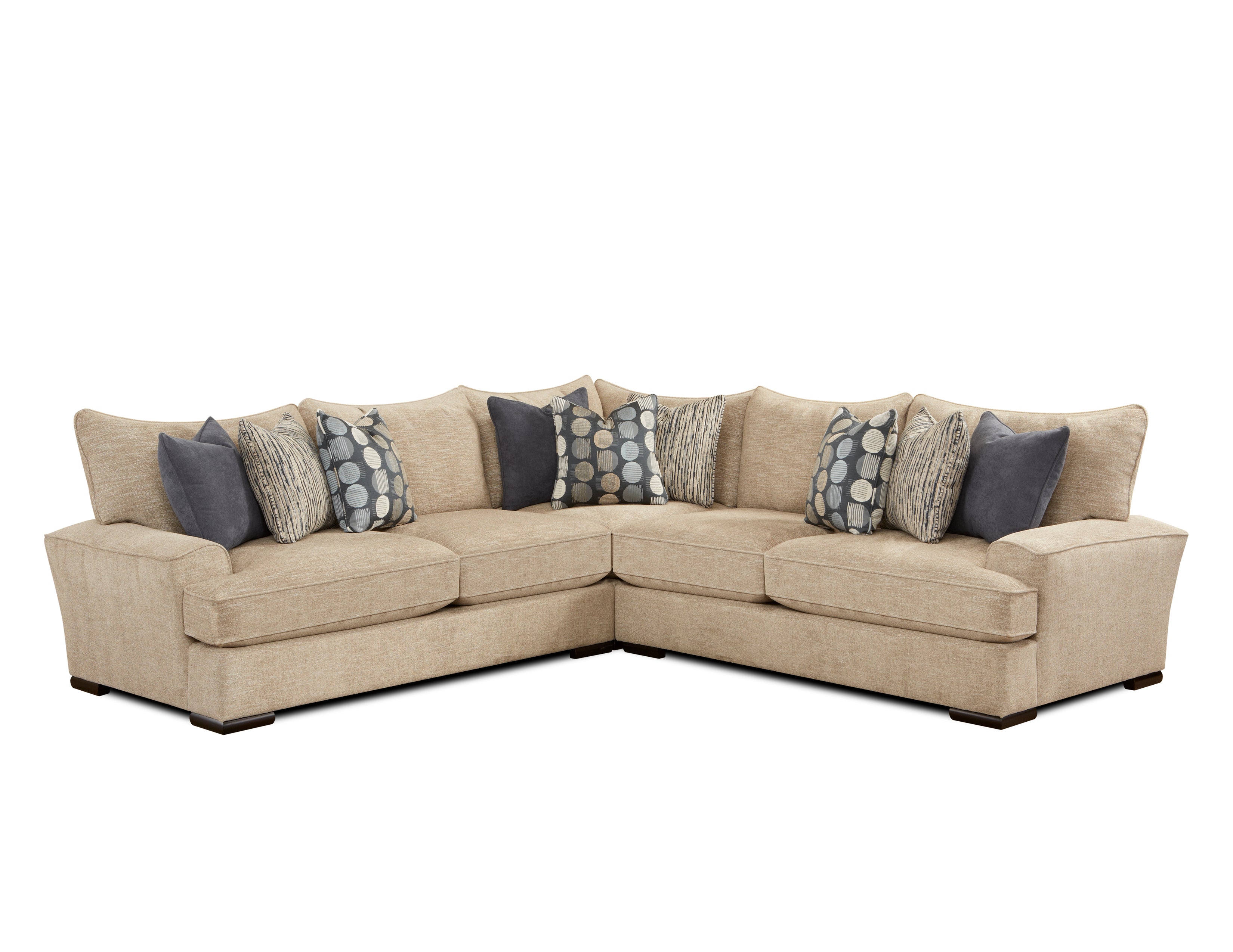 SKYLAR LINEN 3 PIECE SECTIONAL