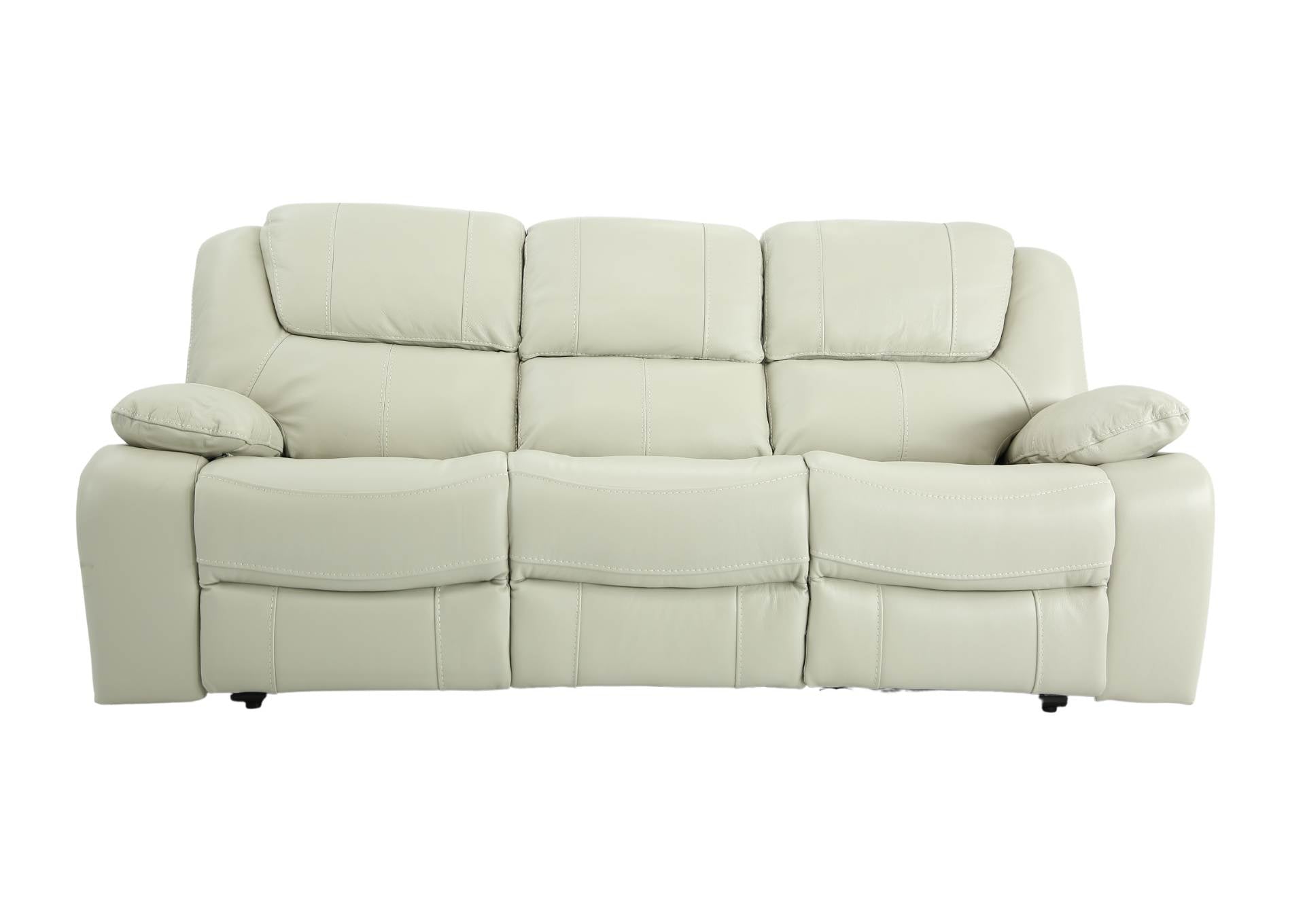 Easton Leather Reclining Sofa - Stone