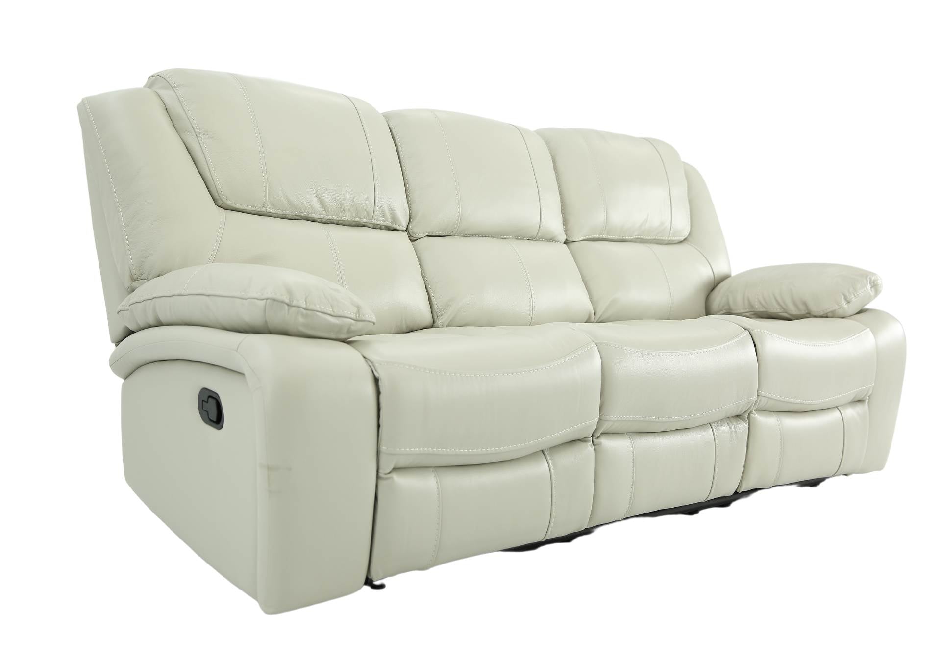 Easton Leather Reclining Sofa - Stone - Additional View 1