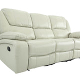 Easton Leather Reclining Sofa - Stone - Additional View 1