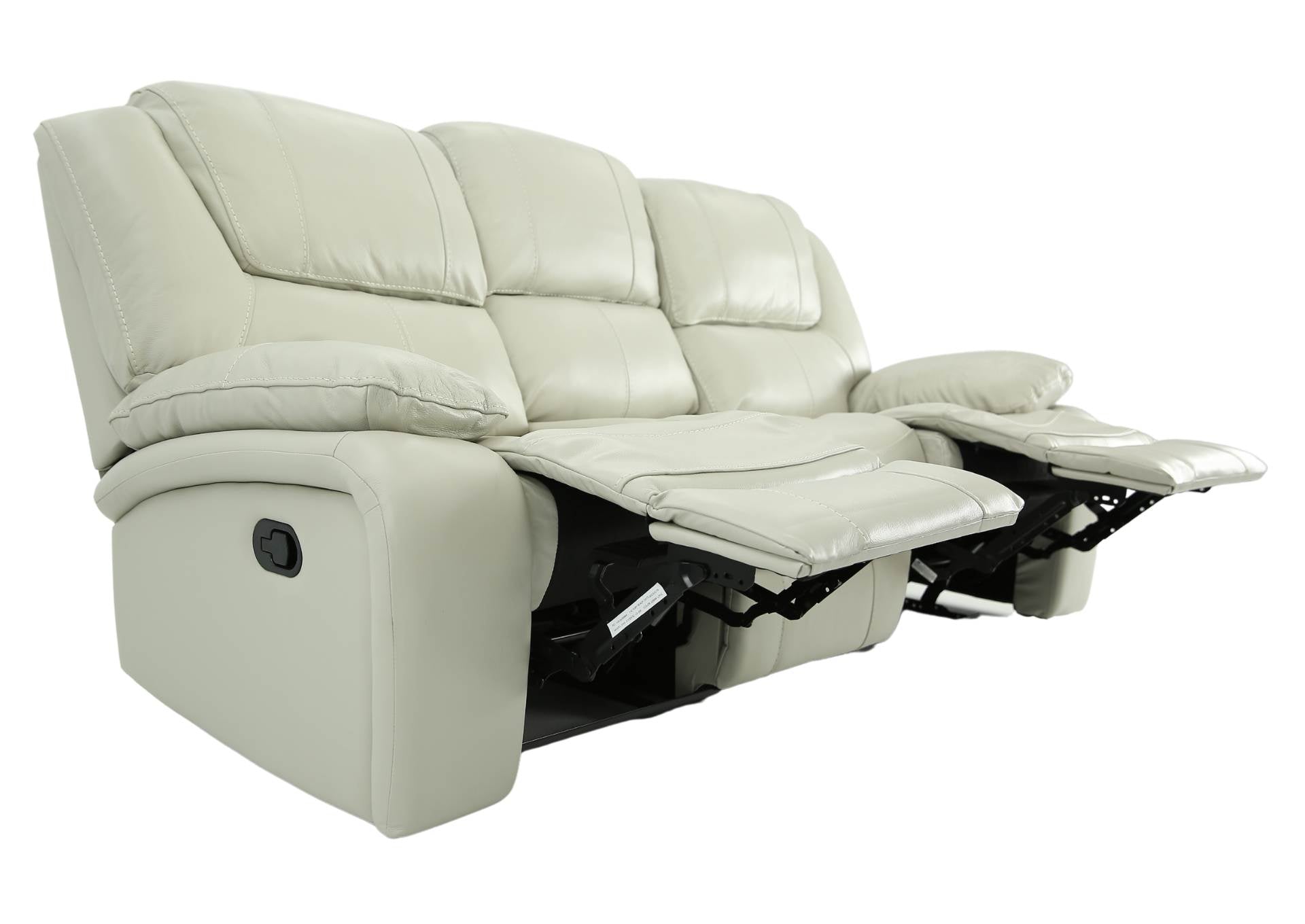 Easton Leather Reclining Sofa - Stone - Additional View 2