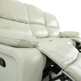 Easton Leather Reclining Sofa - Stone - Additional View 4