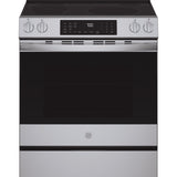 GE PROFILE STAINLESS ELECTRIC SLIDE-IN RANGE WITH INDUCTION, CONVECTION, AND AIR FRY - Pearl Silver|Black - Ranges - Additional View 1