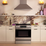 GE PROFILE STAINLESS ELECTRIC SLIDE-IN RANGE WITH INDUCTION, CONVECTION, AND AIR FRY - Pearl Silver|Black - Ranges - Additional View 28