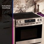 GE PROFILE STAINLESS ELECTRIC SLIDE-IN RANGE WITH INDUCTION, CONVECTION, AND AIR FRY - Pearl Silver|Black - Ranges - Additional View 32