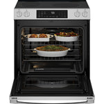 GE PROFILE STAINLESS ELECTRIC SLIDE-IN RANGE WITH INDUCTION, CONVECTION, AND AIR FRY - Pearl Silver|Black - Ranges - Additional View 34