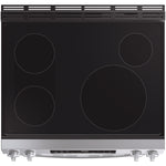 GE PROFILE STAINLESS ELECTRIC SLIDE-IN RANGE WITH INDUCTION, CONVECTION, AND AIR FRY - Pearl Silver|Black - Ranges - Additional View 2