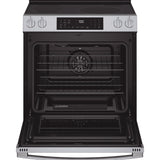 GE PROFILE STAINLESS ELECTRIC SLIDE-IN RANGE WITH INDUCTION, CONVECTION, AND AIR FRY - Pearl Silver|Black - Ranges - Additional View 3