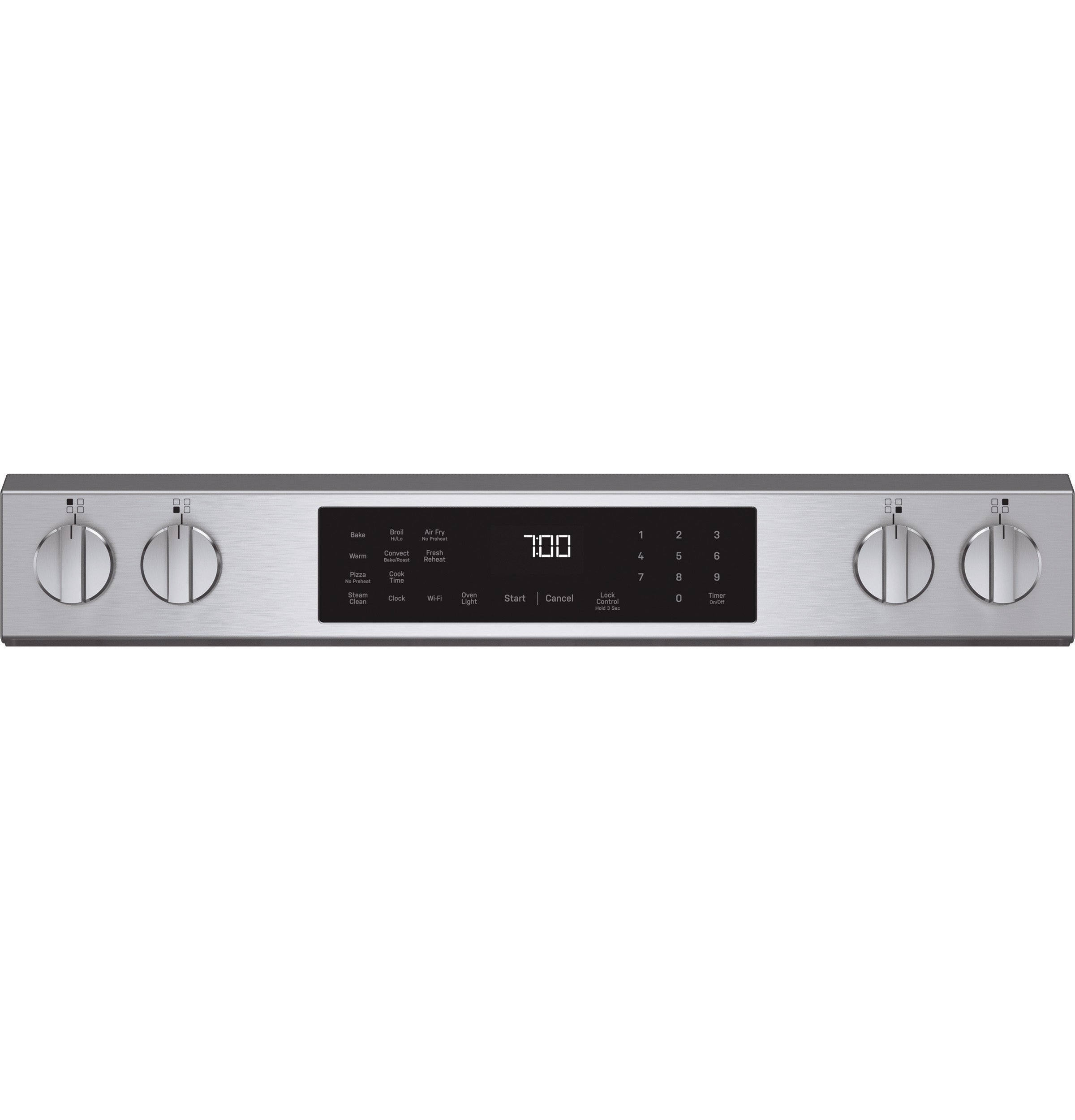 GE PROFILE STAINLESS ELECTRIC SLIDE-IN RANGE WITH INDUCTION, CONVECTION, AND AIR FRY - Pearl Silver|Black - Ranges - Additional View 4