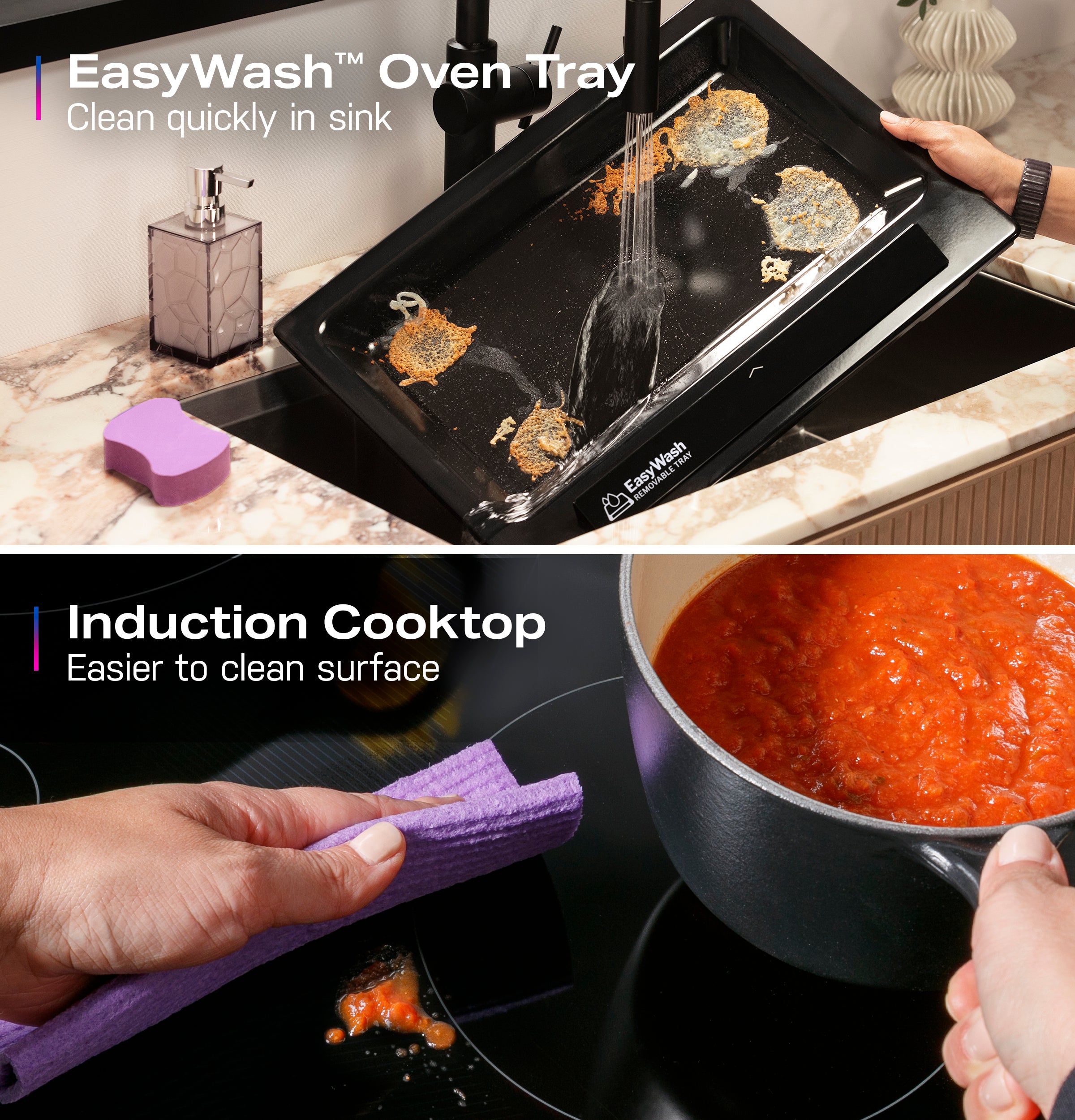 GE PROFILE STAINLESS ELECTRIC SLIDE-IN RANGE WITH INDUCTION, CONVECTION, AND AIR FRY - Pearl Silver|Black - Ranges - Additional View 9