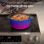 GE PROFILE STAINLESS ELECTRIC SLIDE-IN RANGE WITH INDUCTION, CONVECTION, AND AIR FRY - Pearl Silver|Black - Ranges - Additional View 11