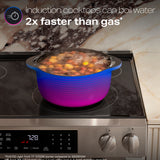 GE PROFILE STAINLESS ELECTRIC SLIDE-IN RANGE WITH INDUCTION, CONVECTION, AND AIR FRY - Pearl Silver|Black - Ranges - Additional View 11