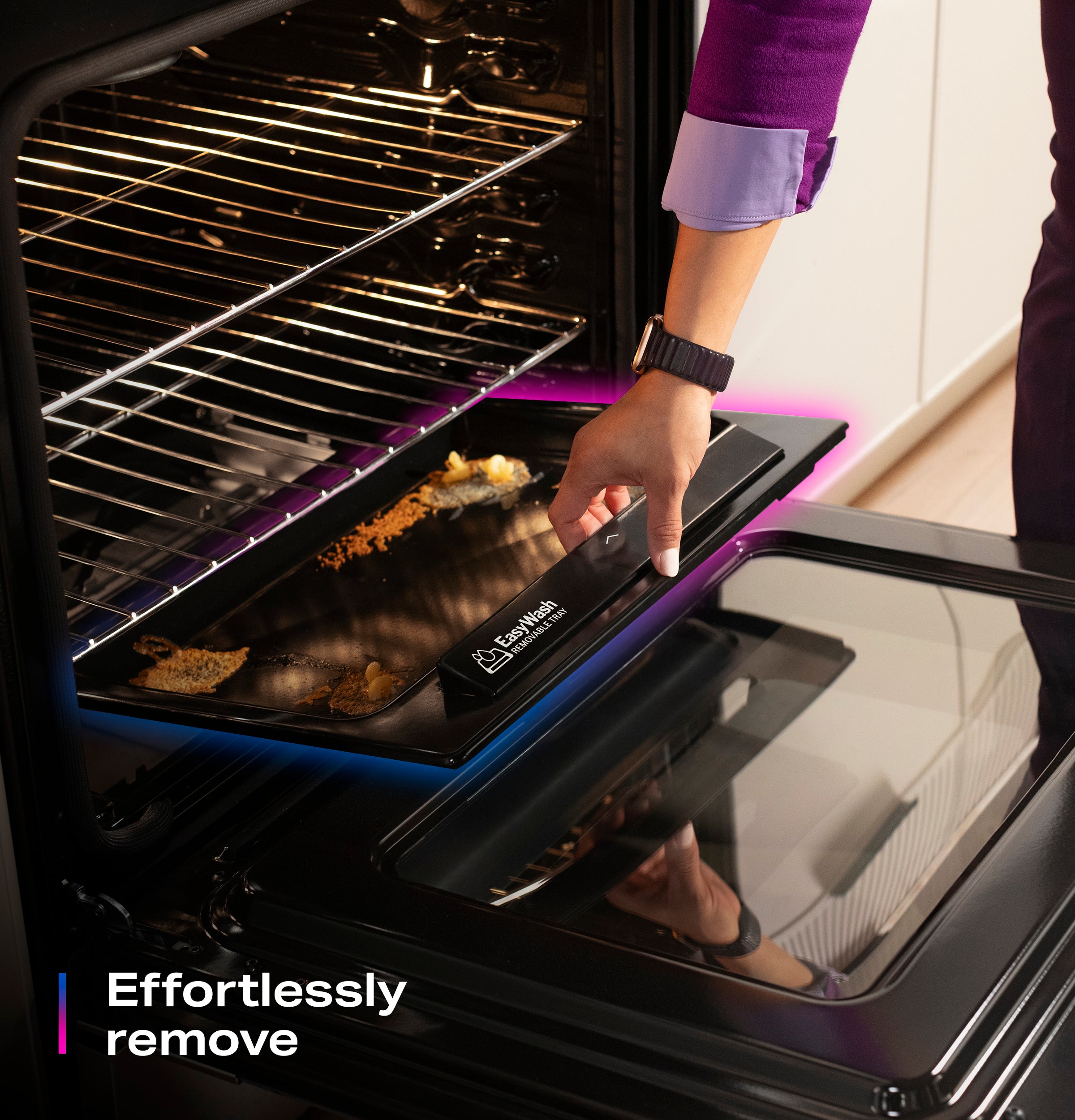 GE PROFILE STAINLESS ELECTRIC SLIDE-IN RANGE WITH INDUCTION, CONVECTION, AND AIR FRY - Pearl Silver|Black - Ranges - Additional View 13