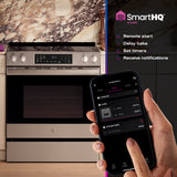 GE PROFILE STAINLESS ELECTRIC SLIDE-IN RANGE WITH INDUCTION, CONVECTION, AND AIR FRY - Pearl Silver|Black - Ranges - Additional View 16