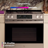 GE PROFILE STAINLESS ELECTRIC SLIDE-IN RANGE WITH INDUCTION, CONVECTION, AND AIR FRY - Pearl Silver|Black - Ranges - Additional View 23
