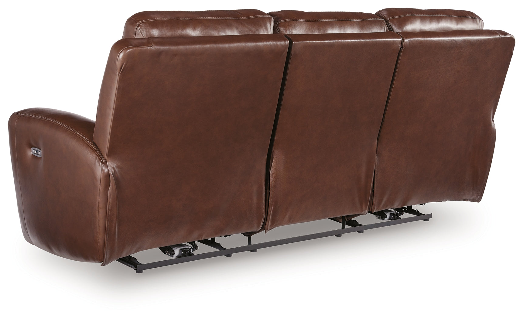 Ashley Furniture - MOMENTUM MAHOGANY LEATHER 2P POWER SOFA - Dark Brown Leather Match - Sofas - Additional View 3