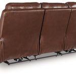 Ashley Furniture - MOMENTUM MAHOGANY LEATHER 2P POWER SOFA - Dark Brown Leather Match - Sofas - Additional View 3