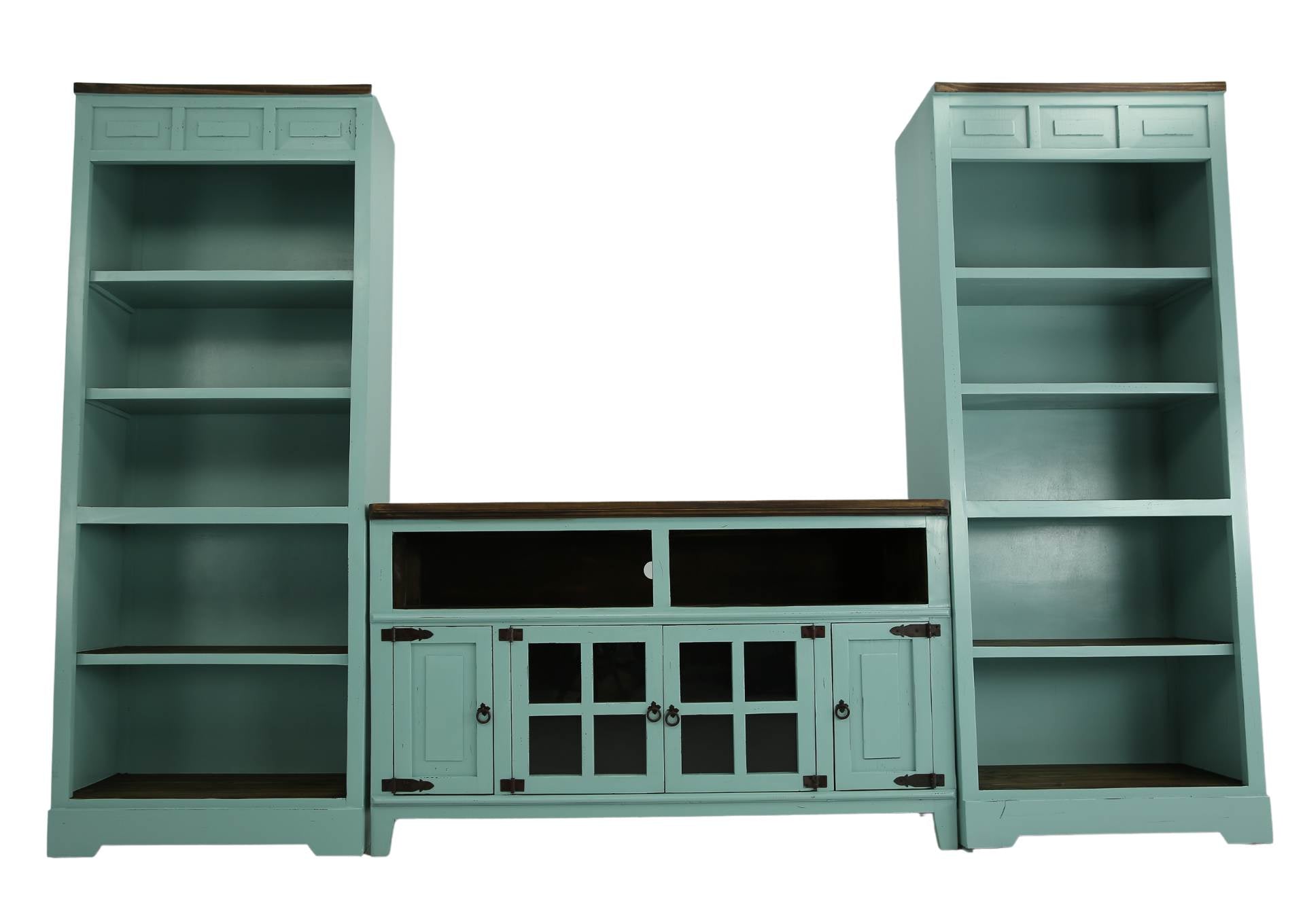 Lawman 60" 3 Piece Wall Unit - Turquoise