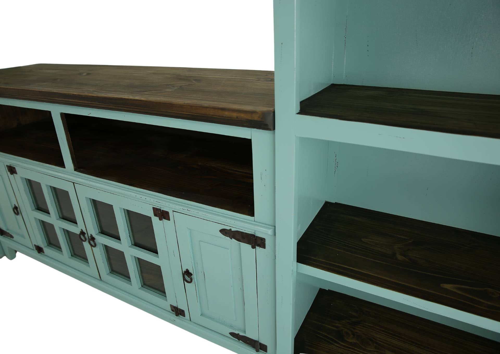 Lawman 60" 3 Piece Wall Unit - Turquoise - Additional View 1