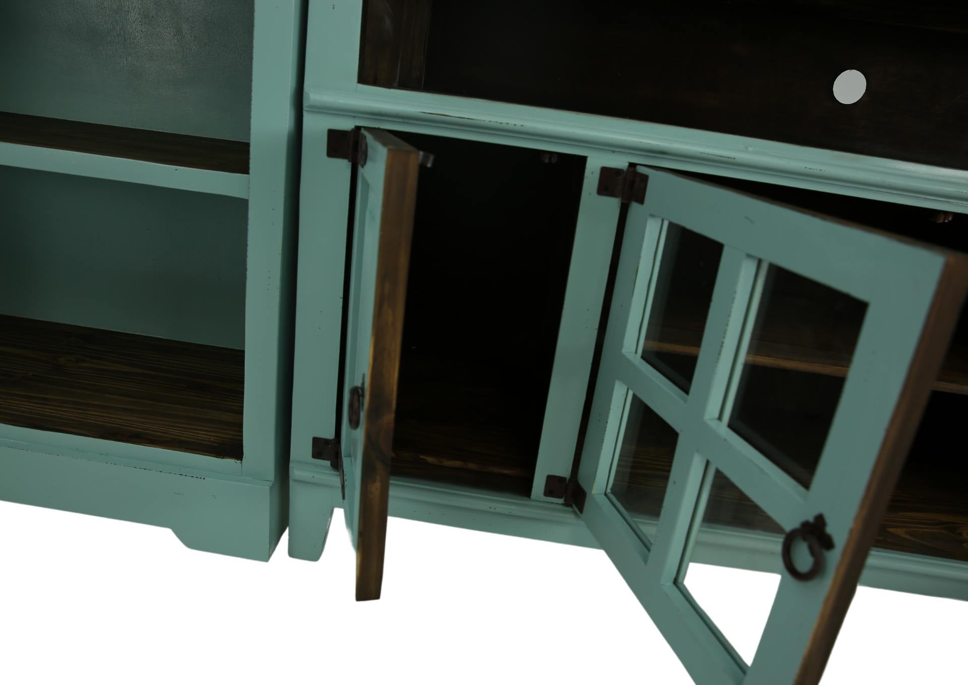 Lawman 60" 3 Piece Wall Unit - Turquoise - Additional View 2