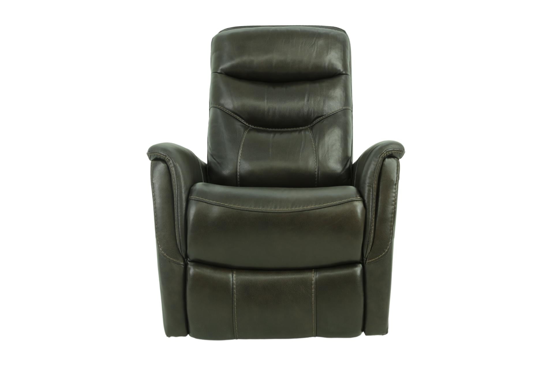 Antonio Leather Power Swivel Recliner - Espresso