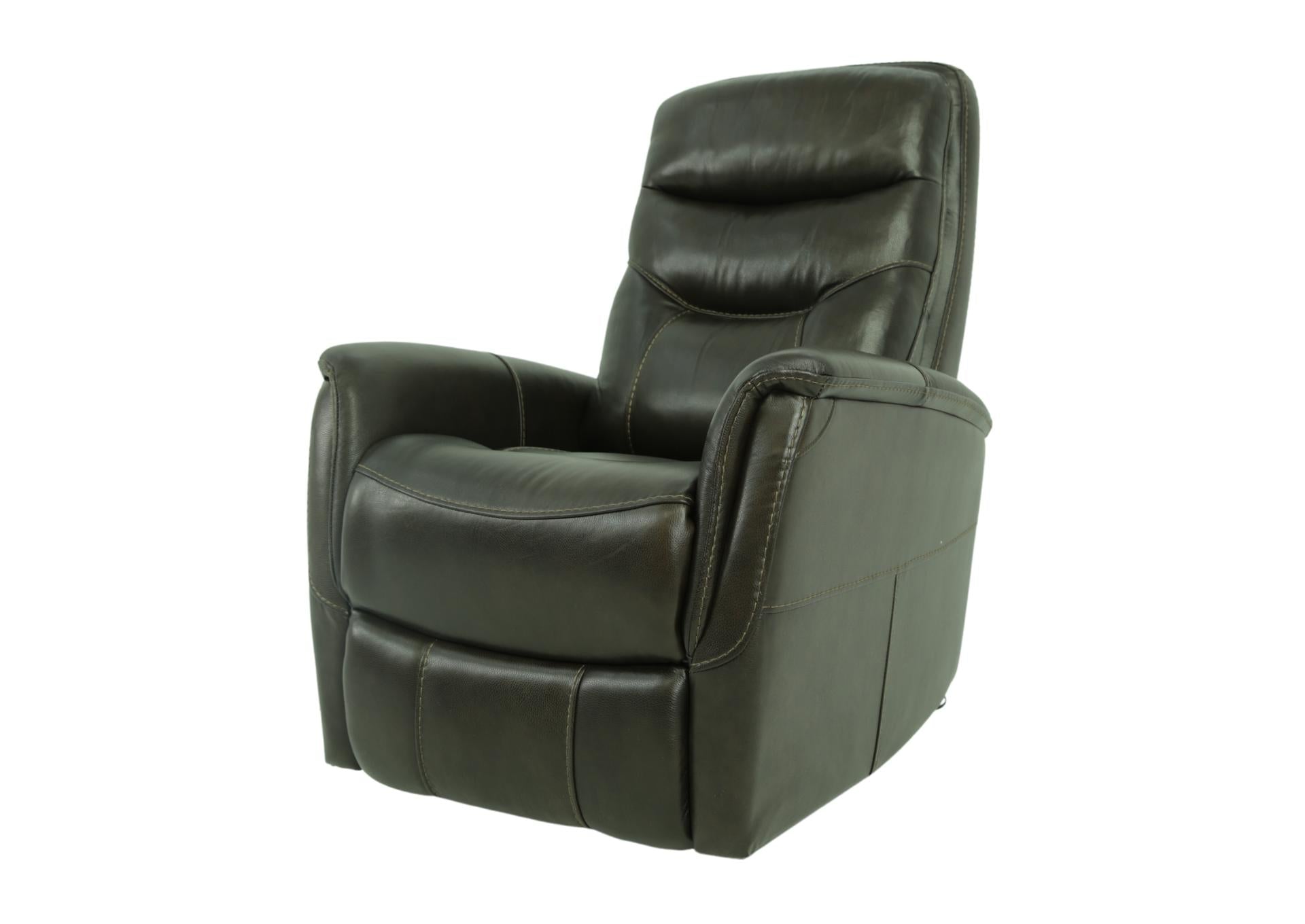 Antonio Leather Power Swivel Recliner - Espresso - Additional View 1