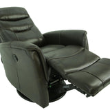 Antonio Leather Power Swivel Recliner - Espresso - Additional View 2