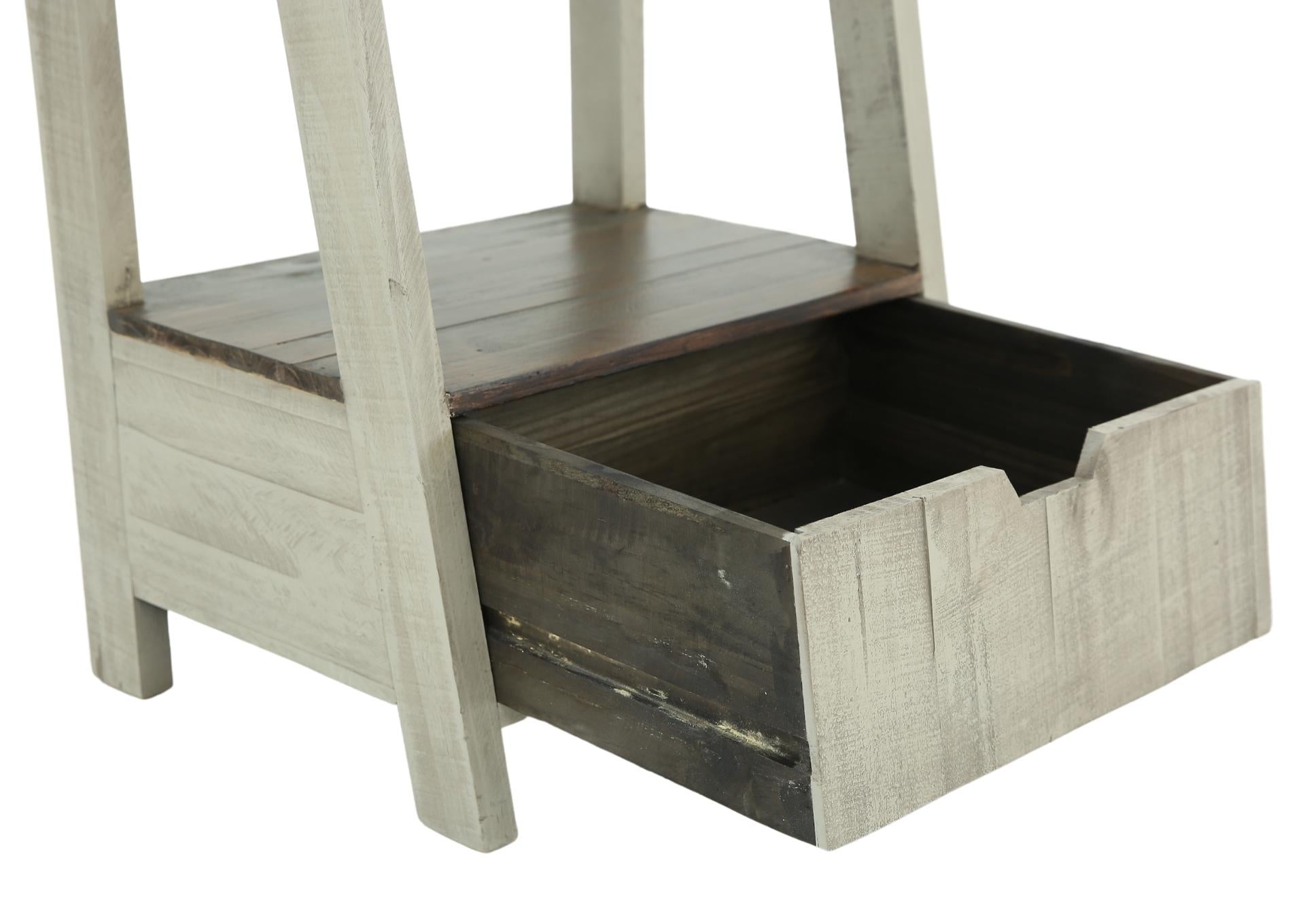EAVIE GRAY/TOBACCO STAIR BOOKCASE - Additional View 2