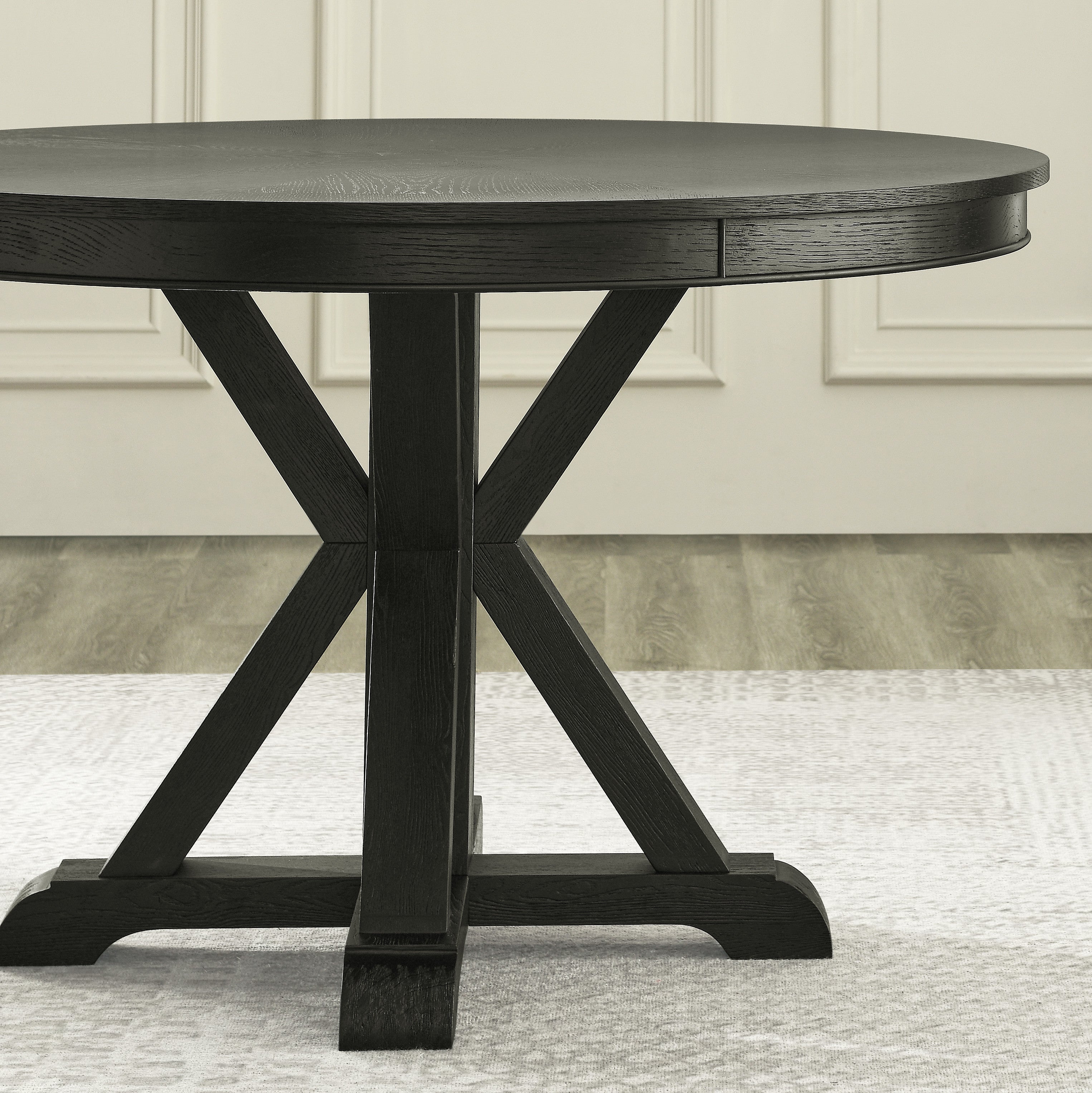 Steve Silver Furniture - Rylie Black Dining Table - Wood|Iron - Tables - Additional View 1