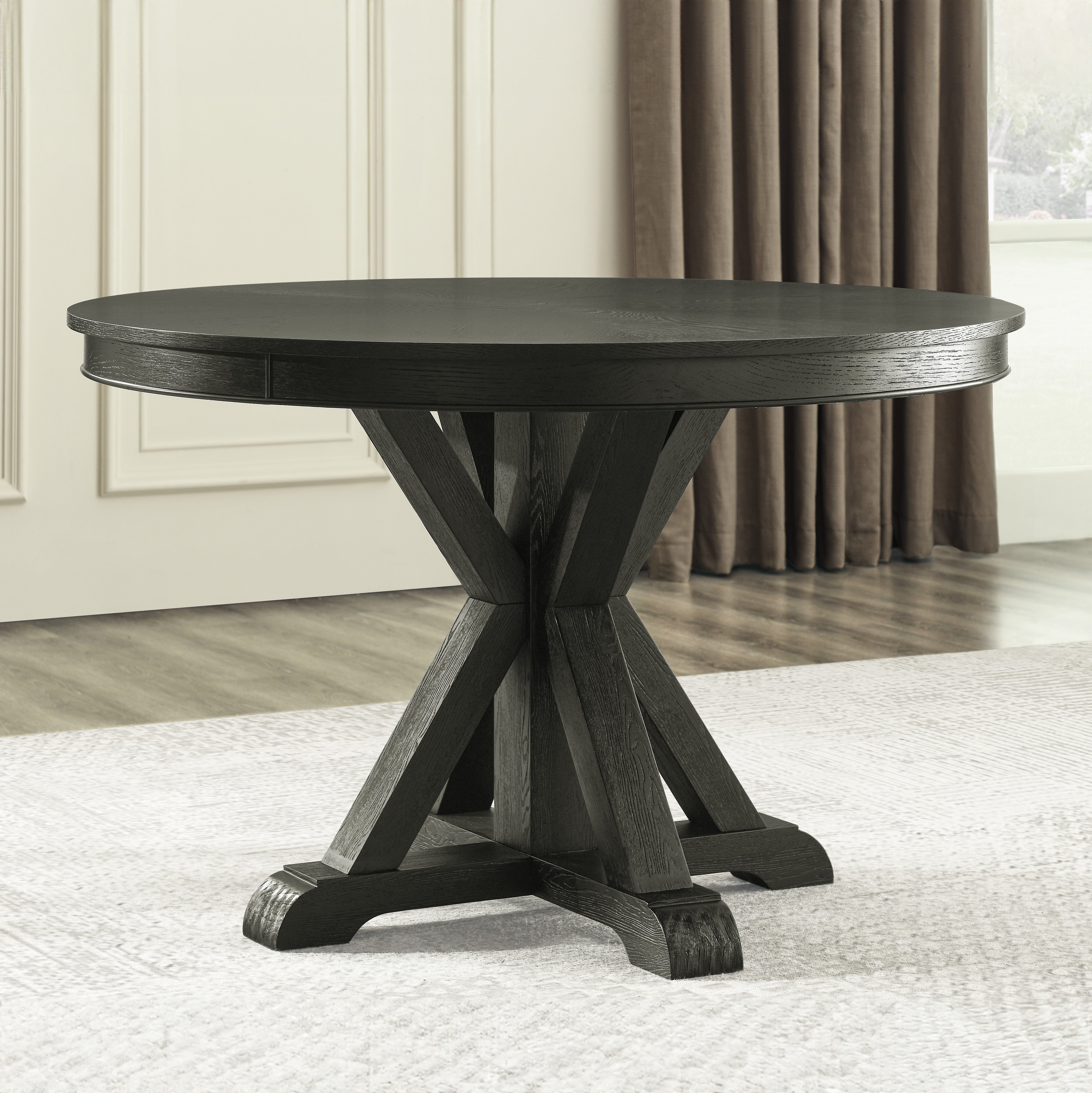 Steve Silver Furniture - Rylie Black Dining Table - Wood|Iron - Tables - Additional View 6