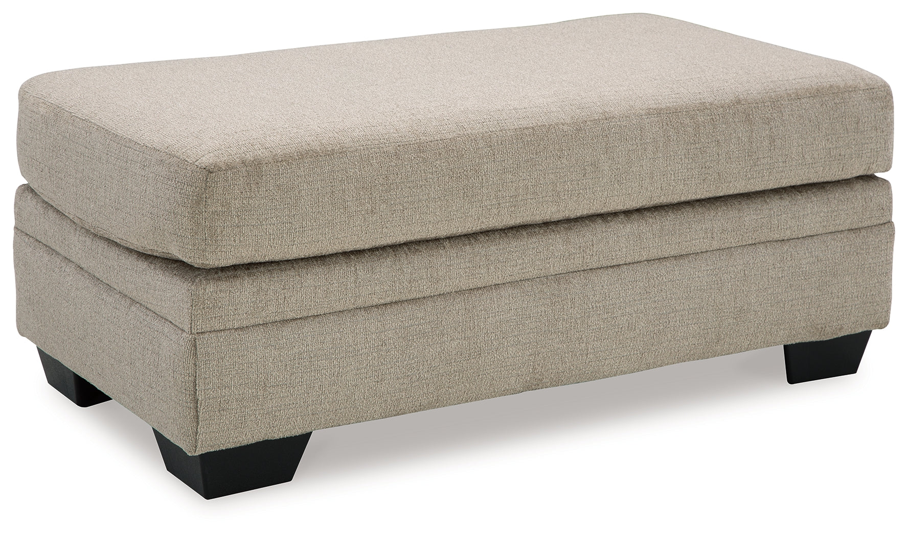 Ashley Furniture - Stonemeade Ottoman - Taupe - Light Brown Fabric - Ottomans