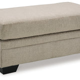 Ashley Furniture - Stonemeade Ottoman - Taupe - Light Brown Fabric - Ottomans
