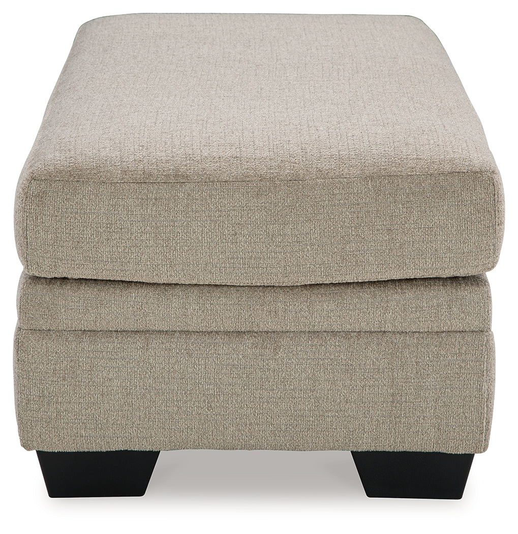 Ashley Furniture - Stonemeade Ottoman - Taupe - Light Brown Fabric - Ottomans - Additional View 3