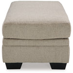 Ashley Furniture - Stonemeade Ottoman - Taupe - Light Brown Fabric - Ottomans - Additional View 3