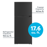Element Black 18Cu Top Freezer Refrigerator