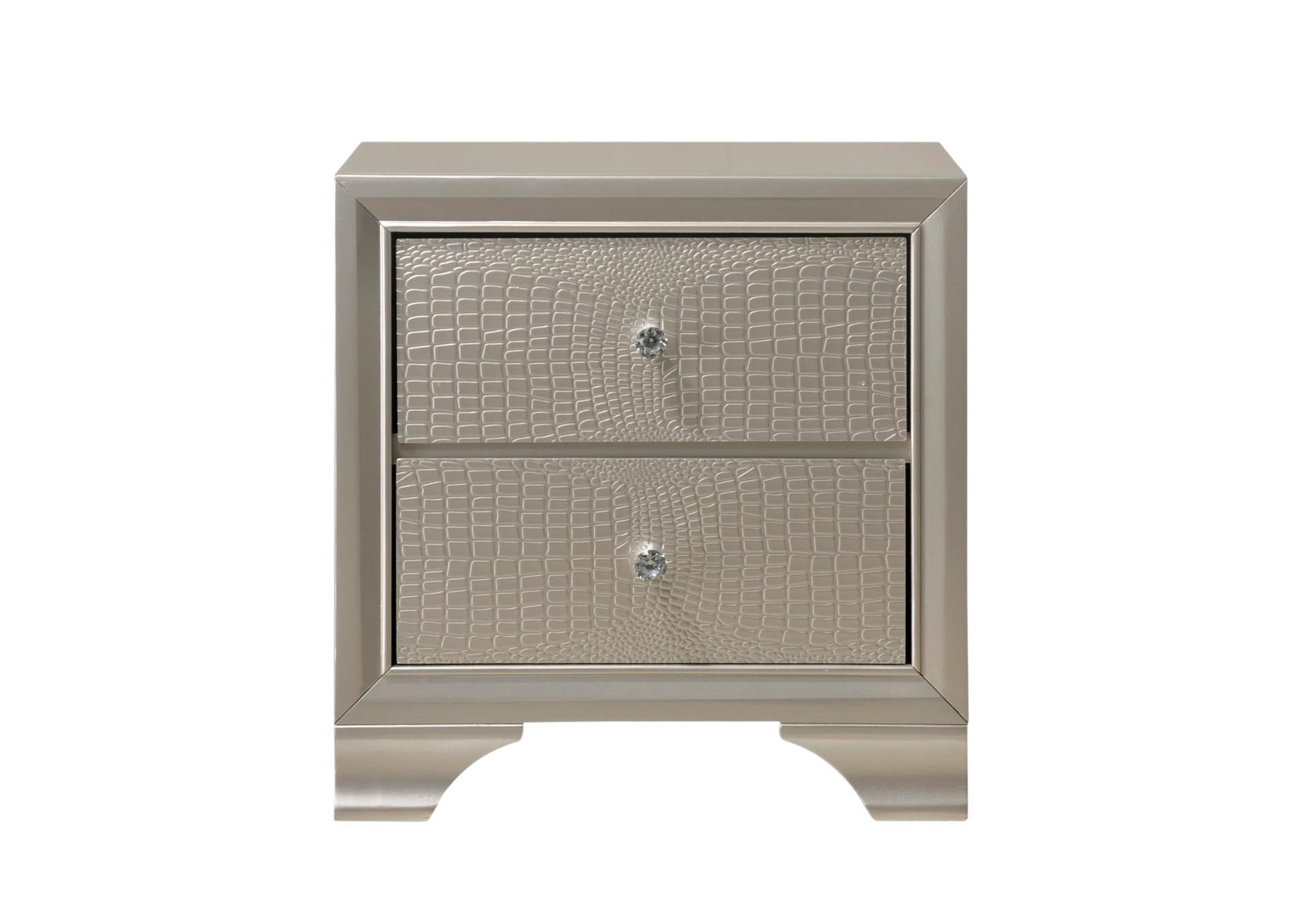 LYSSA CHAMPAGNE NIGHTSTAND