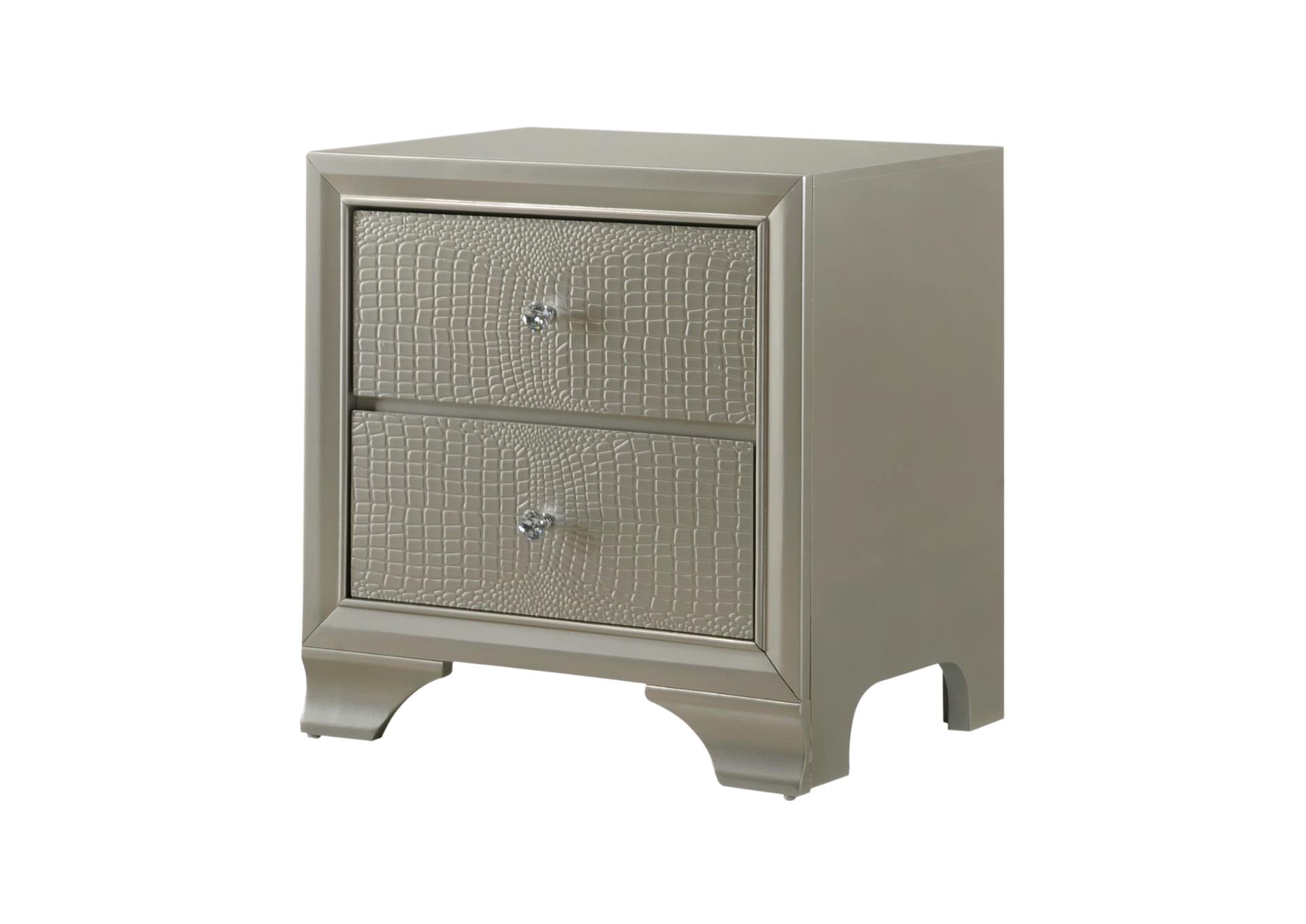 LYSSA CHAMPAGNE NIGHTSTAND - Additional View 1