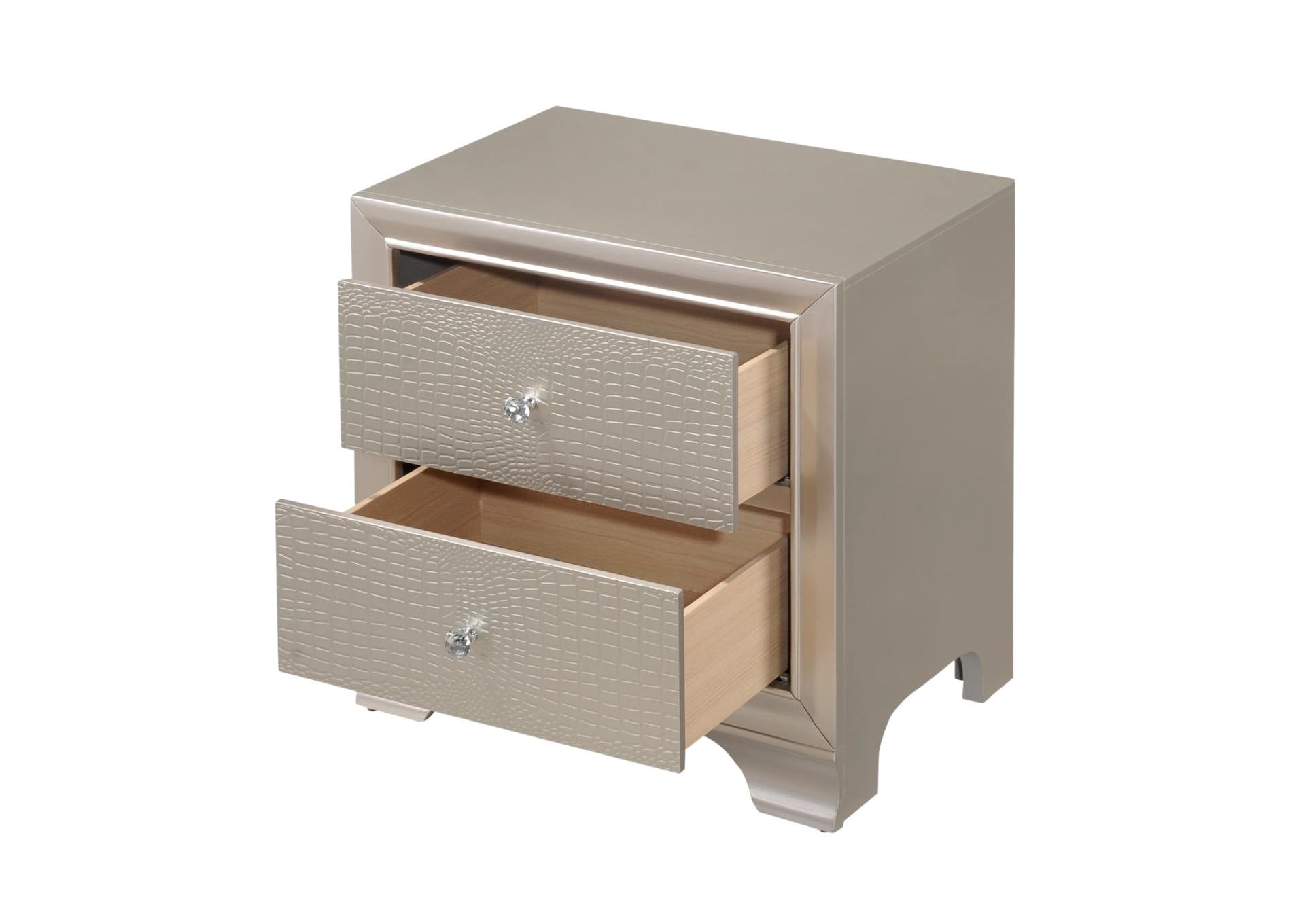 LYSSA CHAMPAGNE NIGHTSTAND - Additional View 2