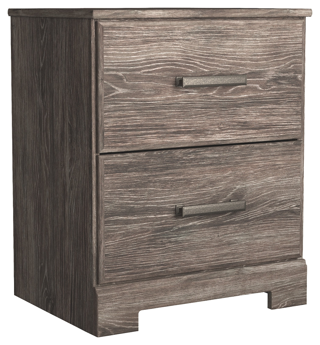 Ashley Furniture - Ralinksi Nightstand - Brown - Gray Wood - Nightstands - Additional View 1