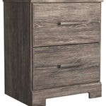 Ashley Furniture - Ralinksi Nightstand - Brown - Gray Wood - Nightstands - Additional View 1