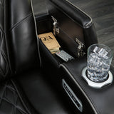 Ashley Furniture - Boyington Power Sofa With Massage, Heat, And Led Lighting - Black - Leather Match - Sofas - Additional View 13