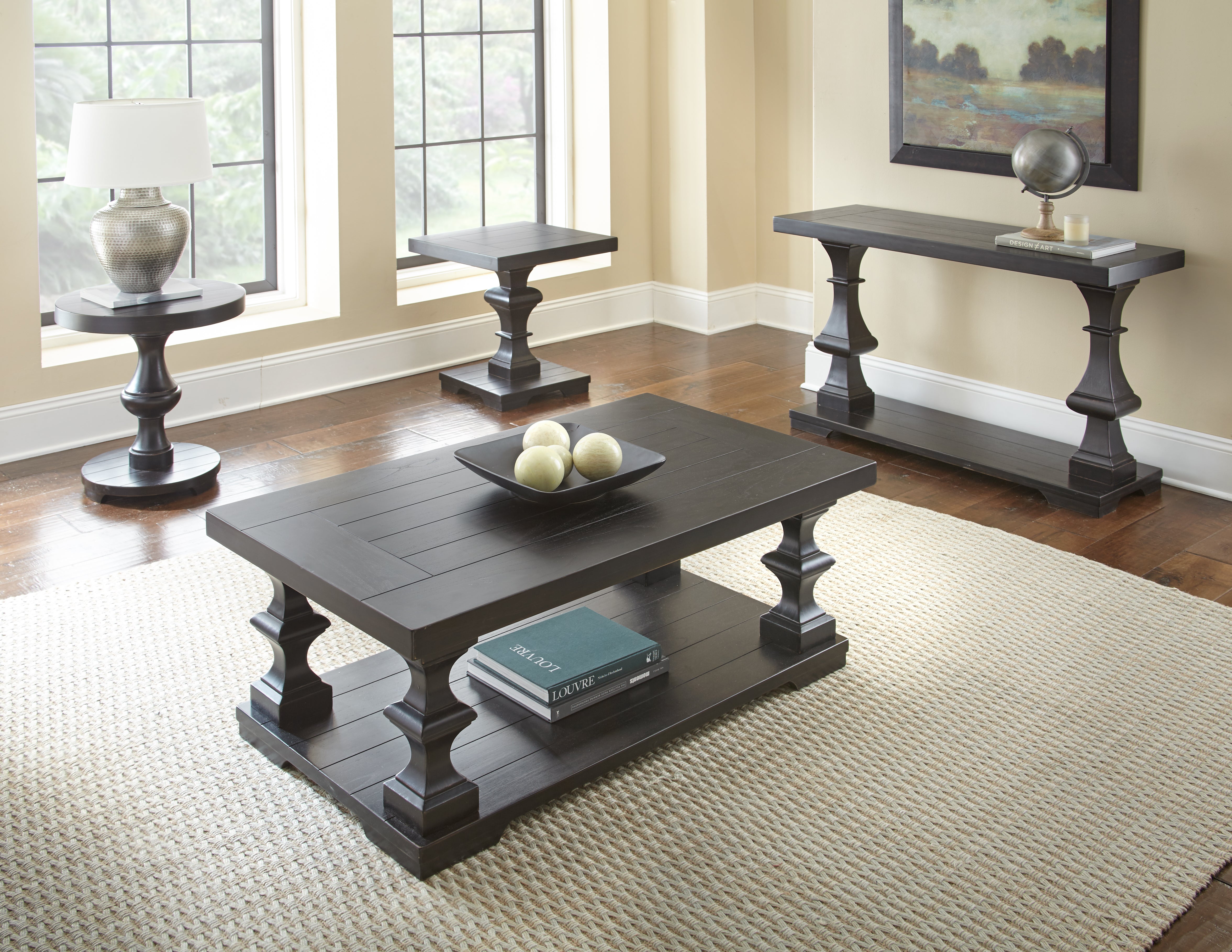 Steve Silver Furniture - DORYS SOFA TABLE - Dark Brown Wood - Tables - Additional View 2