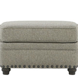 MALIBU PEWTER OTTOMAN