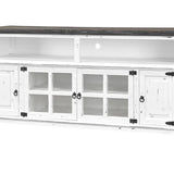 Lawman 72" Media Console - White/Weathered