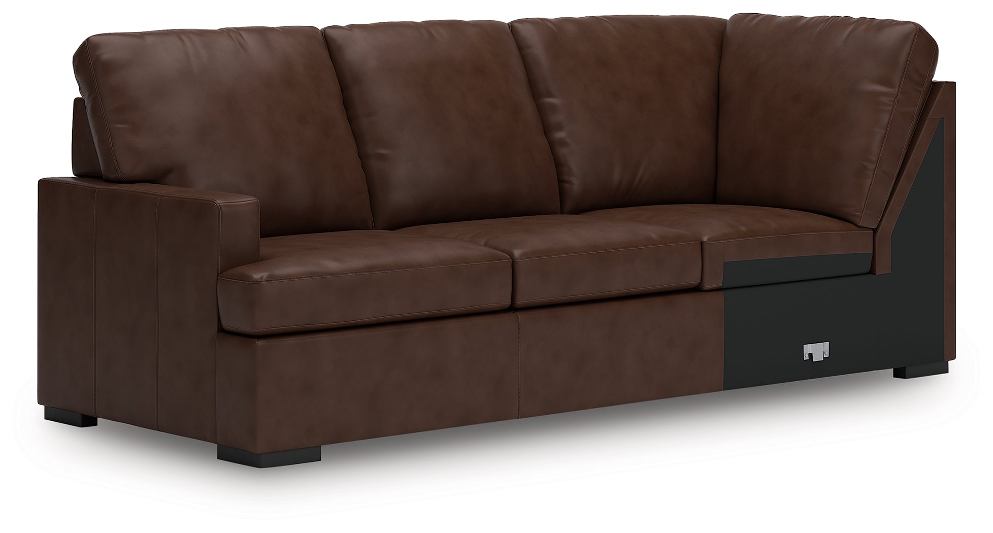 Ashley Furniture - MODERN DAY COFFEE LEATHER 3 PIECE SECTIONAL - Dark Brown Leather Match - Sectionals - Additional View 4