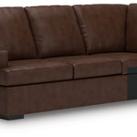 Ashley Furniture - MODERN DAY COFFEE LEATHER 3 PIECE SECTIONAL - Dark Brown Leather Match - Sectionals - Additional View 4