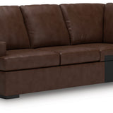 Ashley Furniture - MODERN DAY COFFEE LEATHER 3 PIECE SECTIONAL - Dark Brown Leather Match - Sectionals - Additional View 4
