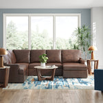 Ashley Furniture - MODERN DAY COFFEE LEATHER 3 PIECE SECTIONAL - Dark Brown Leather Match - Sectionals - Additional View 6