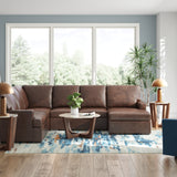 Ashley Furniture - MODERN DAY COFFEE LEATHER 3 PIECE SECTIONAL - Dark Brown Leather Match - Sectionals - Additional View 6